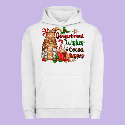Gingerbread Wishes And Cocoa Kisses Urban Hoodie Designed By Zillion Design Studio