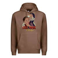 Chestnut self made babe afro black woman Premium Hoodie - texasbilliewilder