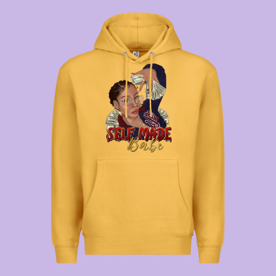 Self Made Babe Afro Black Woman Premium Hoodie Designed By Texasbilliewilder