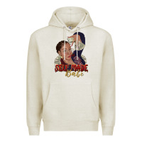 Oatmeal Heather self made babe afro black woman Premium Hoodie - texasbilliewilder