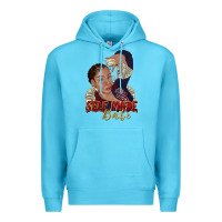 Ocean Blue self made babe afro black woman Premium Hoodie - texasbilliewilder