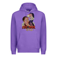Purple self made babe afro black woman Premium Hoodie - texasbilliewilder