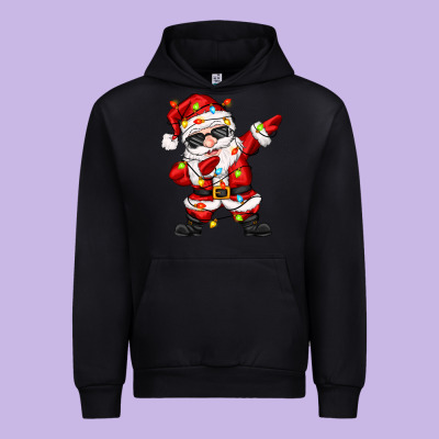 Dabbing Santa With Christmas Lights Urban Hoodie Designed By Zillion Design Studio