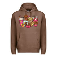Chestnut dachshund coffee cups Premium Hoodie - Zillion Design Studio