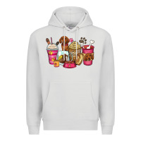 Dove Grey dachshund coffee cups Premium Hoodie - Zillion Design Studio