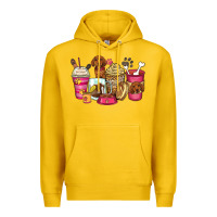 Lemon dachshund coffee cups Premium Hoodie - Zillion Design Studio