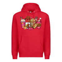Red dachshund coffee cups Premium Hoodie - Zillion Design Studio