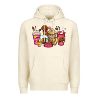 Sandshell dachshund coffee cups Premium Hoodie - Zillion Design Studio