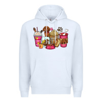 White dachshund coffee cups Premium Hoodie - Zillion Design Studio