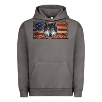 Pigment Tornado Wolf with american flag and leopard Urban Hoodie - RanaPortraitStore