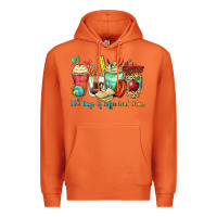 Carrot 100 days of coffee and chaos coffee cups Premium Hoodie - Zillion Design Studio