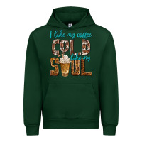 Forest Green i like my coffee cold like my soul Urban Hoodie - texasbilliewilder