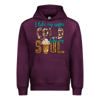 Mauve Wine i like my coffee cold like my soul Urban Hoodie - texasbilliewilder