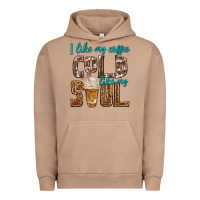 Pigment Burro i like my coffee cold like my soul Urban Hoodie - texasbilliewilder