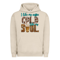 Pigment French Oak i like my coffee cold like my soul Urban Hoodie - texasbilliewilder