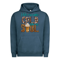 Pigment Midnight Navy i like my coffee cold like my soul Urban Hoodie - texasbilliewilder