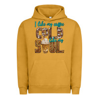 Pigment Peanut Butter i like my coffee cold like my soul Urban Hoodie - texasbilliewilder