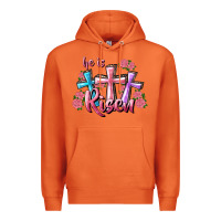 Carrot He Is Risen Cross Premium Hoodie - RanaPortraitStore