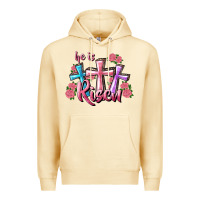 Pina Colada He Is Risen Cross Premium Hoodie - RanaPortraitStore
