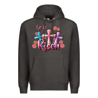 Smoke He Is Risen Cross Premium Hoodie - RanaPortraitStore