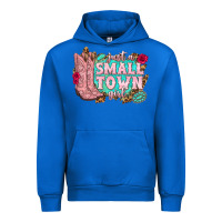 Just A Small Town Girl Cowgirl Boots Urban Hoodie | Teevron