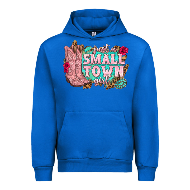 Just A Small Town Girl Cowgirl Boots Urban Hoodie by texasbilliewilder | Teevron