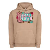 Pigment Burro just a small town girl cowgirl boots Urban Hoodie - texasbilliewilder