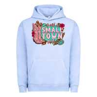 Pigment Grape Ice just a small town girl cowgirl boots Urban Hoodie - texasbilliewilder