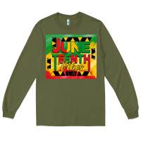 Army Green juneteenth vibes only tumbler Long Sleeve Tee - BarkalooDesign