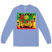 Colony Blue juneteenth vibes only tumbler Long Sleeve Tee - BarkalooDesign