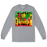 Heather Grey juneteenth vibes only tumbler Long Sleeve Tee - BarkalooDesign