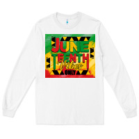 White juneteenth vibes only tumbler Long Sleeve Tee - BarkalooDesign