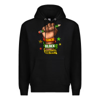 Black teach black history Premium Hoodie - texasbilliewilder