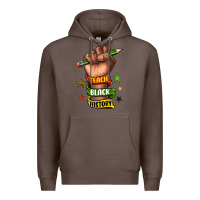 Coffee teach black history Premium Hoodie - texasbilliewilder