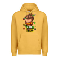 Mustard teach black history Premium Hoodie - texasbilliewilder