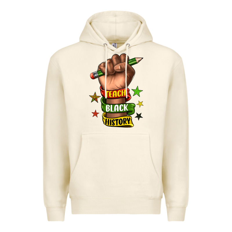 Teach Black History Premium Hoodie by texasbilliewilder | Teevron