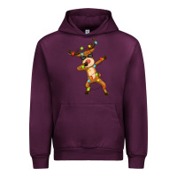 Mauve Wine dabbing deer Urban Hoodie - Zillion Design Studio