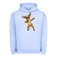 Pigment Grape Ice dabbing deer Urban Hoodie - Zillion Design Studio