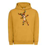 Pigment Peanut Butter dabbing deer Urban Hoodie - Zillion Design Studio