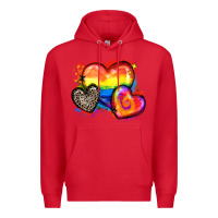 Red pride hearts Premium Hoodie - Zillion Design Studio