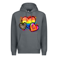 Rock pride hearts Premium Hoodie - Zillion Design Studio