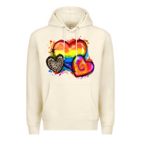 Sandshell pride hearts Premium Hoodie - Zillion Design Studio