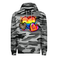 Slate Camo pride hearts Premium Hoodie - Zillion Design Studio