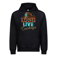 Black long live cowboys Urban Hoodie - texasbilliewilder