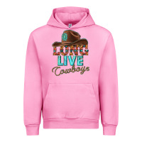 Fuchsia Pink long live cowboys Urban Hoodie - texasbilliewilder