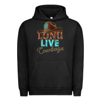 Pigment Black long live cowboys Urban Hoodie - texasbilliewilder