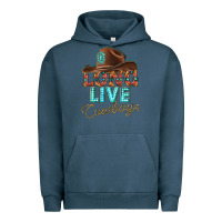 Pigment Midnight Navy long live cowboys Urban Hoodie - texasbilliewilder