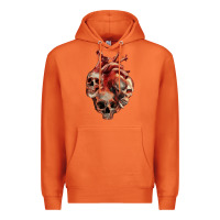 Carrot Heart Skulls Premium Hoodie - RanaPortraitStore