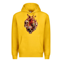 Lemon Heart Skulls Premium Hoodie - RanaPortraitStore