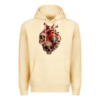 Pina Colada Heart Skulls Premium Hoodie - RanaPortraitStore